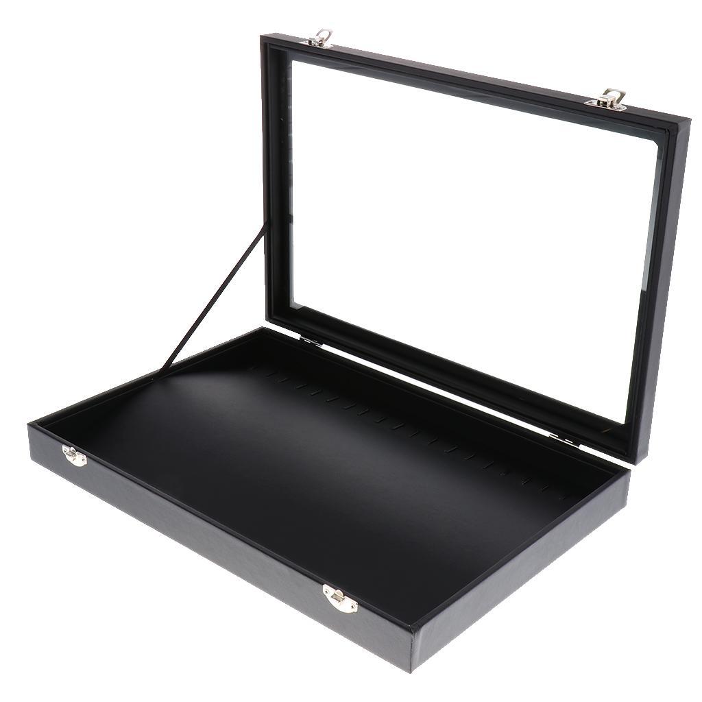 Clear Lid Jewelry Tray Display Organizer Storage Box Case Showcase