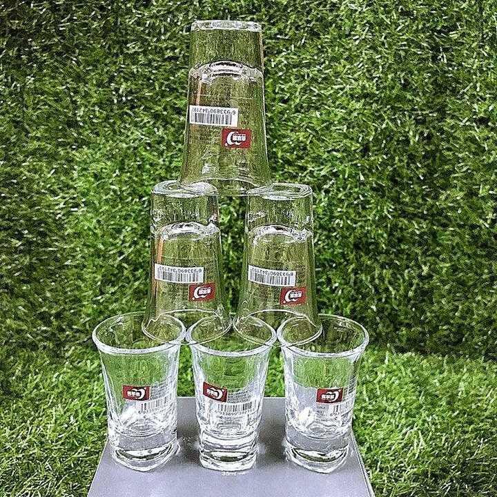 Bộ ly uống rượu nhỏ 35ML cao cấp DELI GLASSWARE thủy tinh đế dày – – Ly rượu thủy tinh, cố