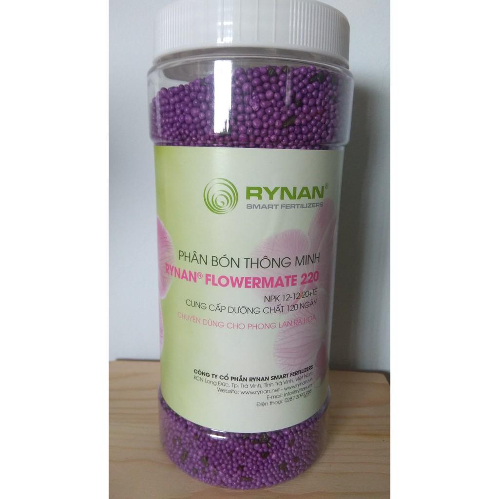 Phân Bón Thông Minh RYNAN FLOWERMATE 220 NPK 12-12-20+TE - chai 1.25 kg