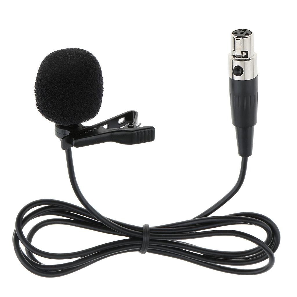 JY-515 Multi-function Lavalier Lapel Tie Clip-on Vacuum Tube Mini Microphone 3.5mm/3Pin/4Pin XLR Connector