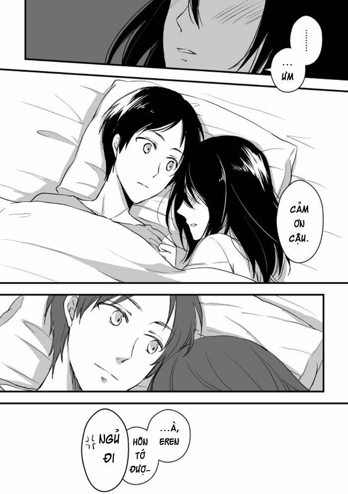 tấn công người khổng lồ - doujinshi eren x mikasa chapter 54 4