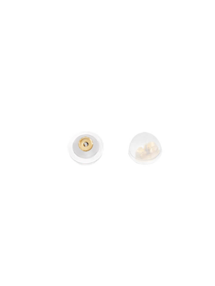 14K Gold Post Earrings White - MOON Jewelry