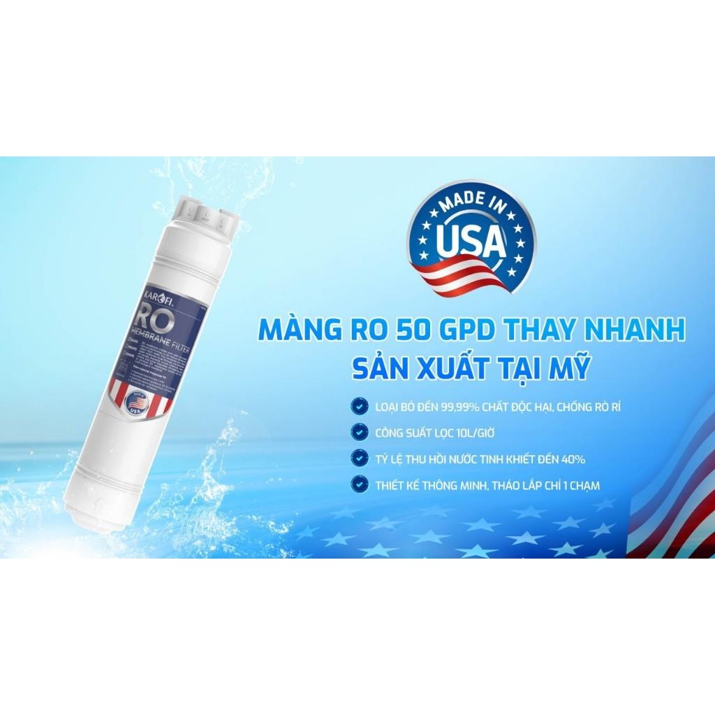 [TẶNG BỘ LÕI] Máy lọc nước RO Karofi KAQ-D20 - Lõi RO Mỹ 50 GPD - Lõi lọc Smax Pro V - Giao lắp miễn phí toàn quốc - Hàng Chính Hãng