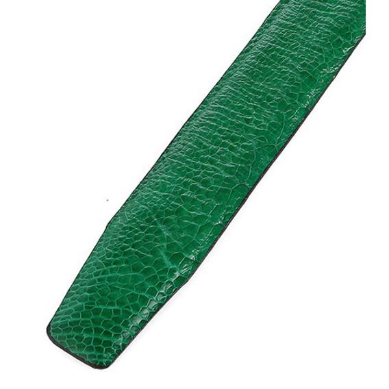Dây nịt nam da đà điểu Huy Hoàng màu xanh lá HC4474