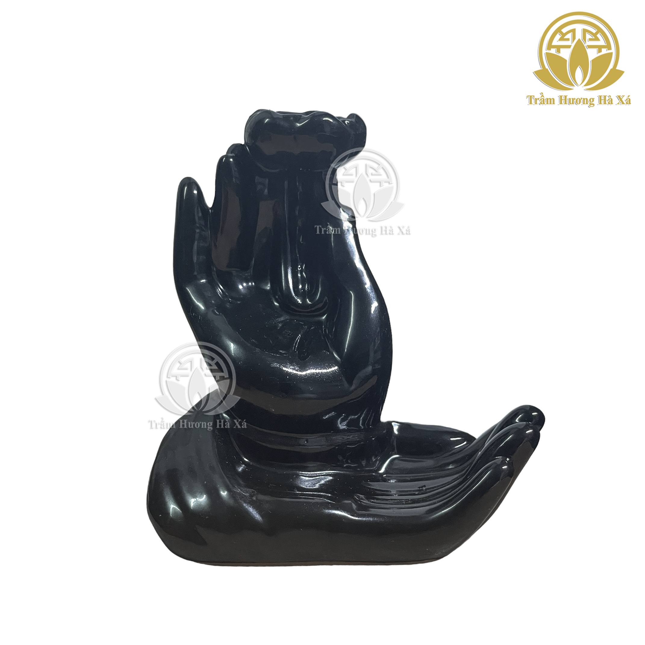Thác khói xông đốt trầm hương phong thủy bằng sứ tạo khói ngược thu hút tài lộc Trầm Hương Hà Xá