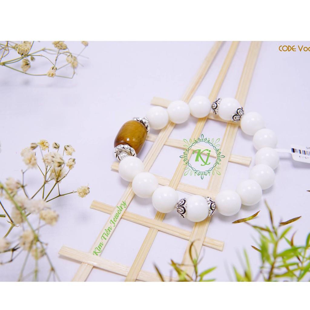 Vòng Tay Phong Thủy Đá Ốc Charm Lu Thống