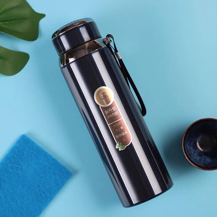 BÌNH GIỮ NHIỆT 1000ML INOX 316 KHÔNG GỈ CAO CẤP CÓ TẤM LỌC TRÀ GIỮ NÓNG LẠNH LÊN ĐẾN 24H CÓ DÂY TREO TIỆN LỢI