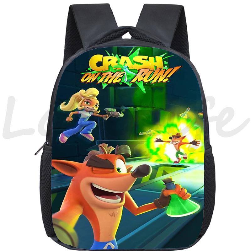 12 Inch Ba Lô Crash Bandicoot 4: nó Nói Về Thời Gian Mẫu Giáo Túi Trò Chơi Trên Chạy Schoolbags Con Có Túi Mochila Trẻ Em Túi