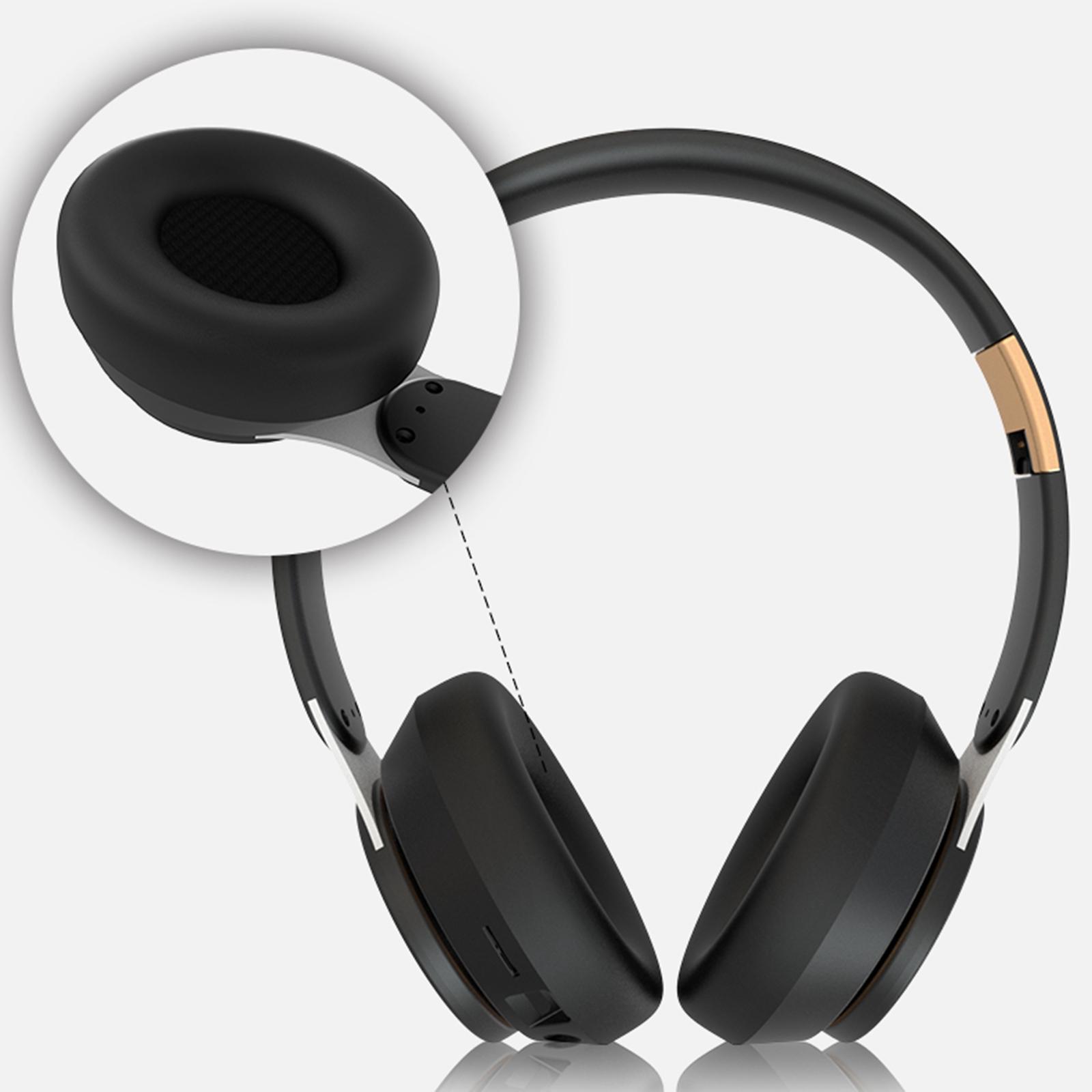 Wired / Wireless Bluetooth Noise Canceling Headphones Earphone Foldable with Mic for PC TV