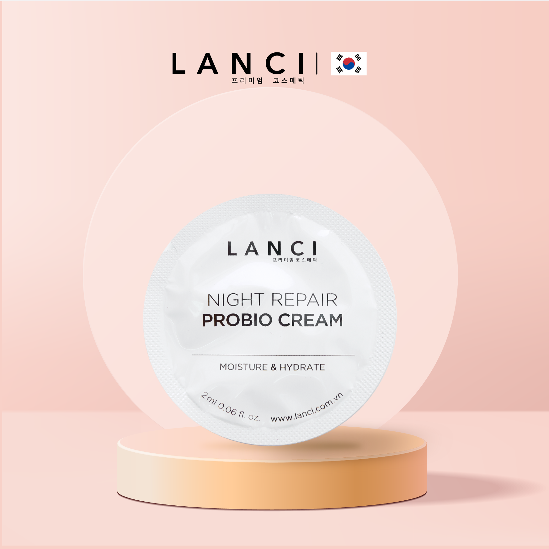 Minisize - Kem Dưỡng Ẩm Phục Hồi Da LANCI - Night Repair Probio Cream 2ml