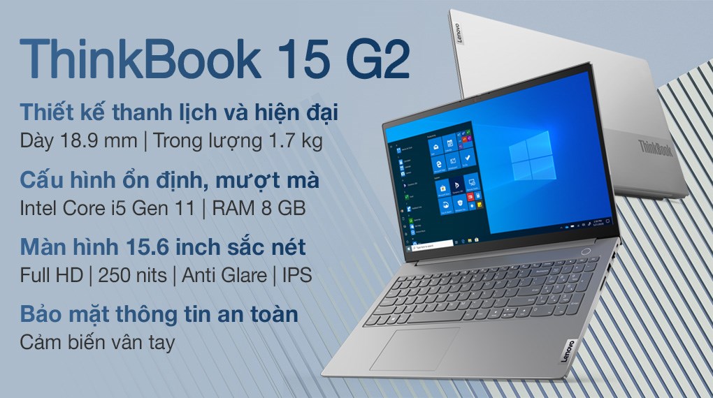 Laptop Lenovo ThinkBook 15 G2 ITL i5 1135G7/8GB/512GB/Win11 - Hàng Chính Hãng