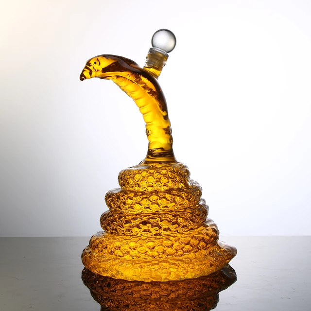 VỎ CHAI THỦY TINH HÌNH CON RẮN