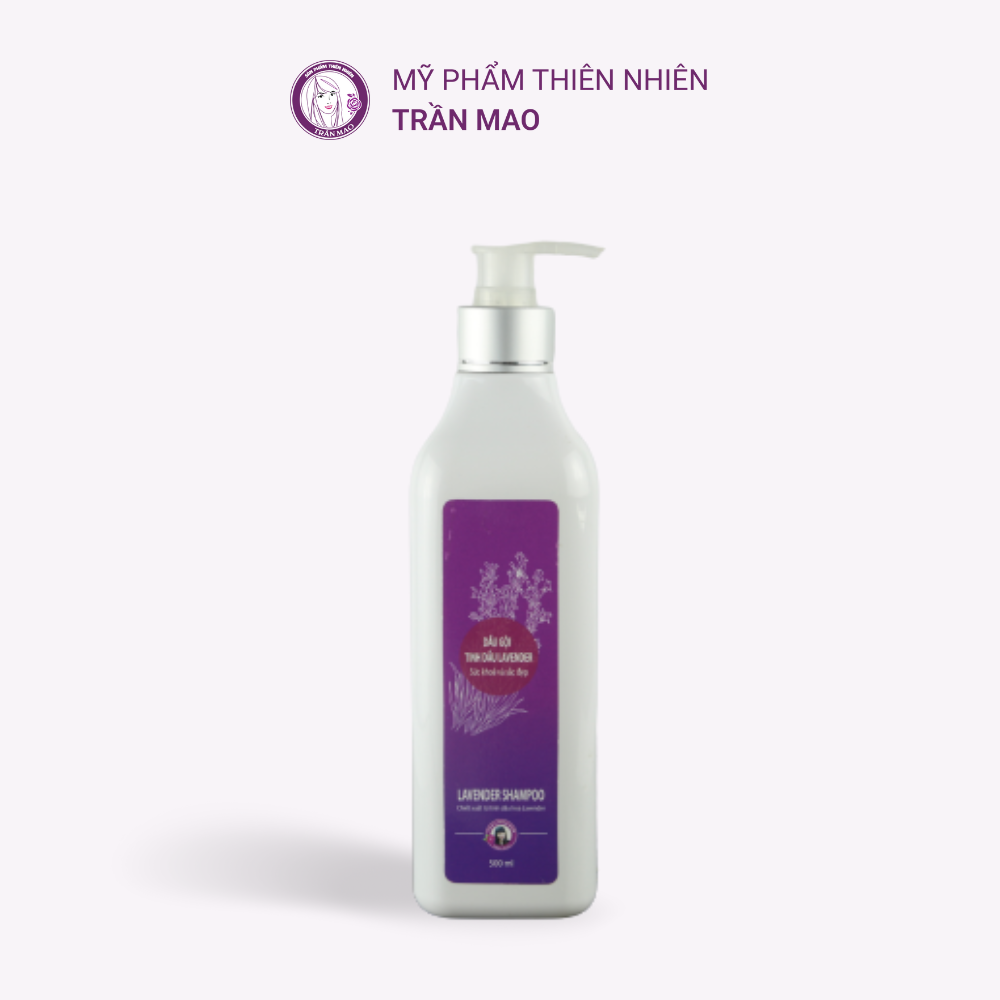 Dầu Gội Tinh Dầu Oải Hương Lavender Tự Nhiên Trần Mao - Dầu Gội Dưỡng Tóc Chắc Khỏe, Bóng Mượt