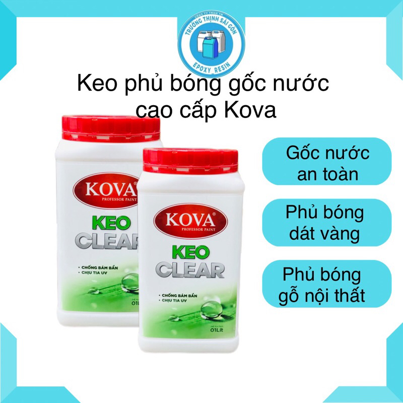 Keo Phủ Bóng Gốc Nước KOVA 1 KG - Trường Thịnh Sài Gòn