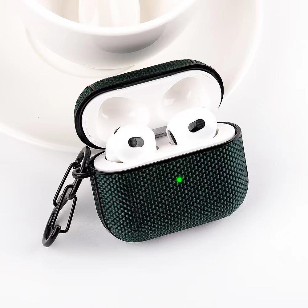 Vỏ Bảo Vệ Hộp Sạc Tai Nghe AirPods Pro 2 3 AirPods Pro 3 2 Bằng Vải Dệt Chống Dấu Vân Tay