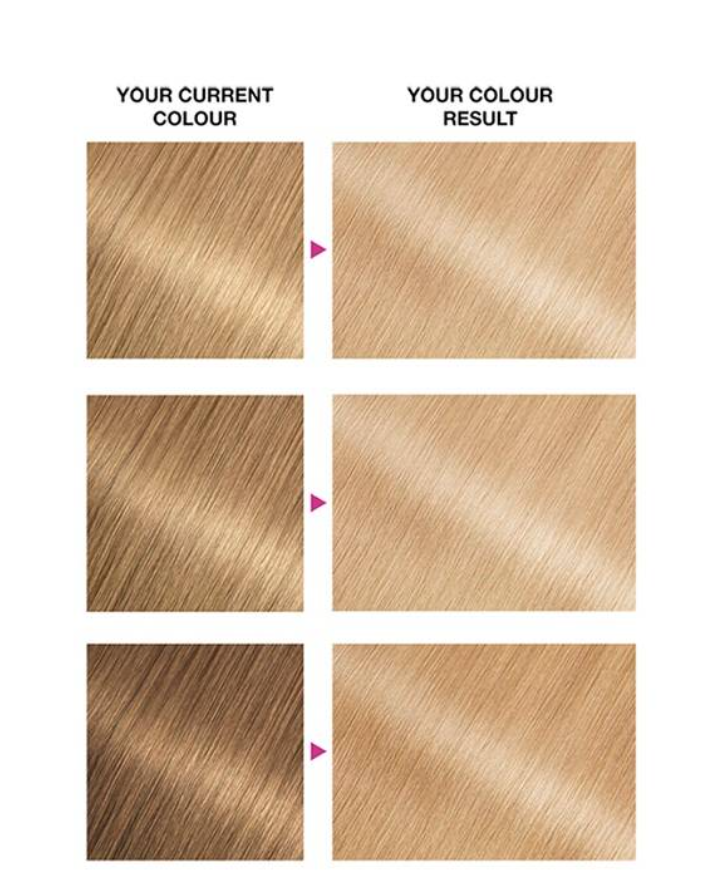 Sản phẩm nhuộm tóc Garnier Olia Permanent 110 Superlight Natural Blonde / 112 Superlight Beige Blonde