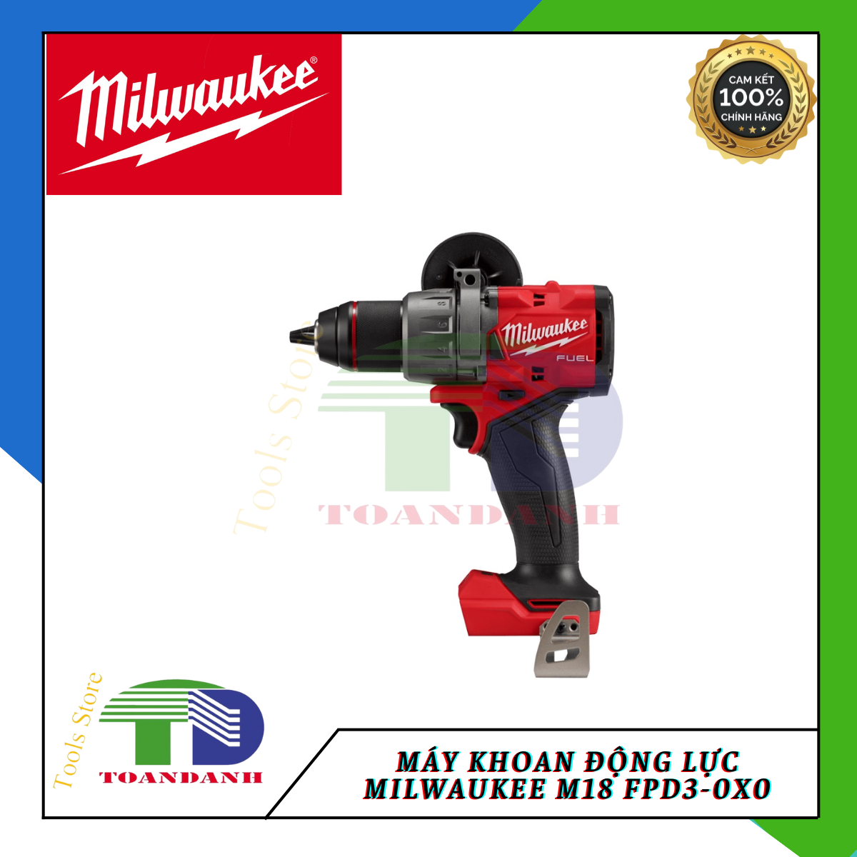 Máy khoan động lực MILWAUKEE thế hệ mới M18 FPD3-0X0 chính hãng bảo hành 12 tháng