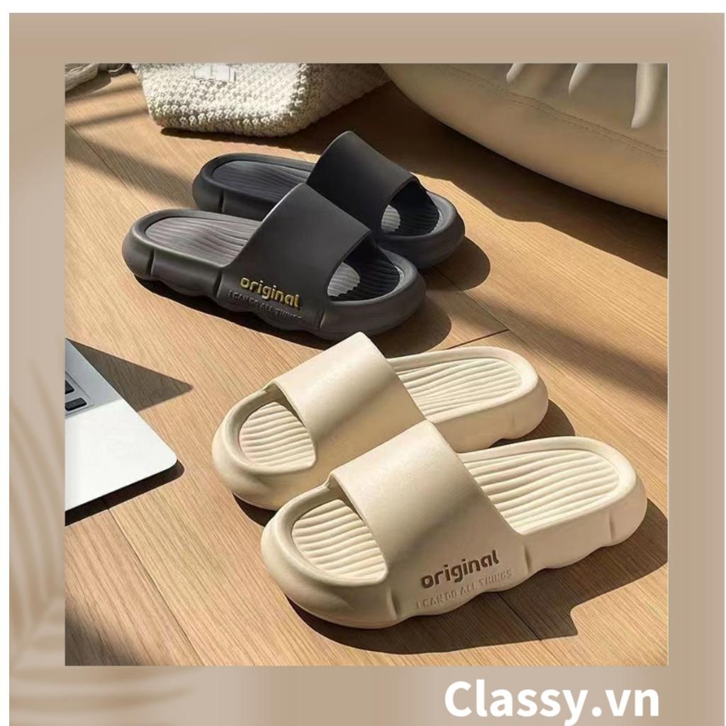 Dép nữ quai ngang Classy đế cao đi trong nhà nữ quai ngang đế cao chất liệu eva chống ngấm nước G1701