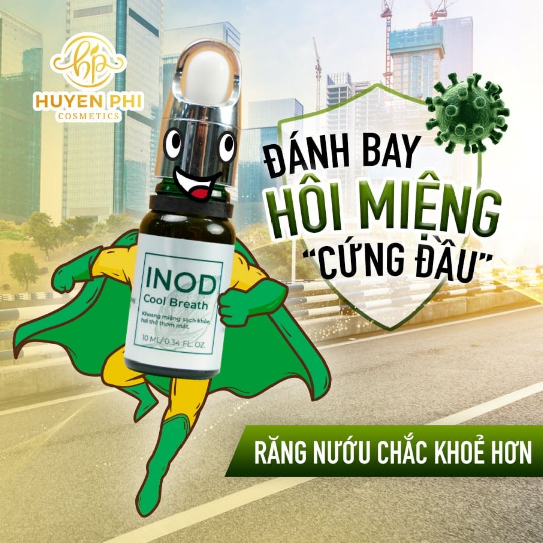 Tinh Dầu Hôi Miệng Huyền Phi INOD COOL BREATH - Sạch Hôi miệng - Dứt Điểm Vấn Đề Răng Miệng