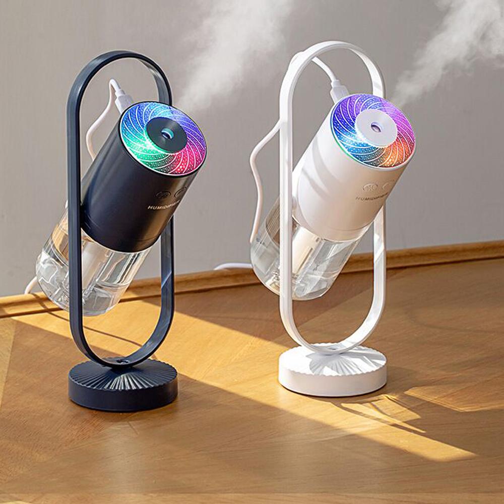 Máy tạo độ ẩm mini kết hợp đèn ngủ dịu nhẹ, sạc lại USB