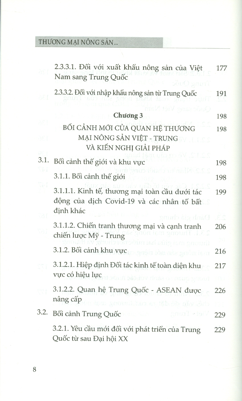 Thương Mại Nông Sản Giữa Việt Nam Và Trung Quốc Trong Bối Cảnh Mới (Sách chuyên khảo) - TS. Nguyễn Thị Phương Hoa (Chủ biên)