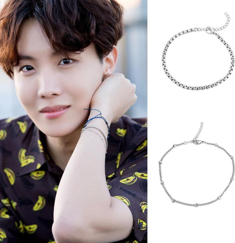 Set 2 vòng tay lắc tay dạng xích unisex