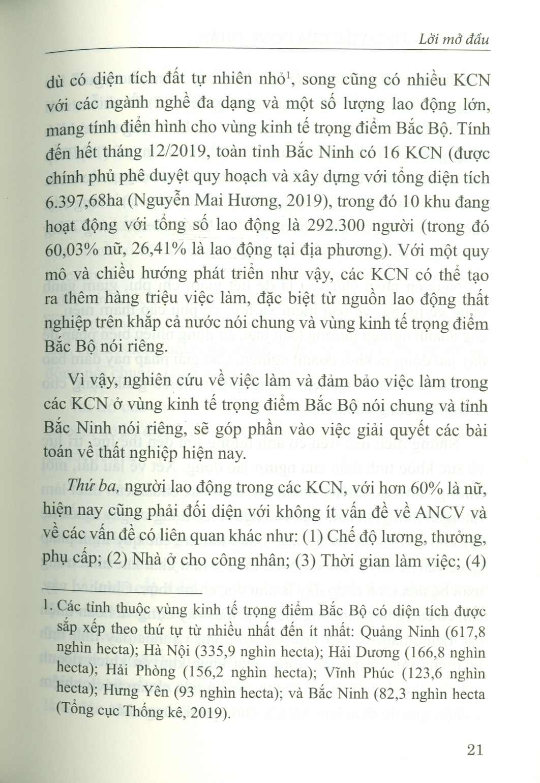 An Ninh Công Việc Của Công Nhân Tại Các Khu Công Nghiệp Vùng Kinh Tế Trọng Điểm Bắc Bộ - Trường Hợp Tỉnh Bắc Ninh (Sách chuyên khảo)