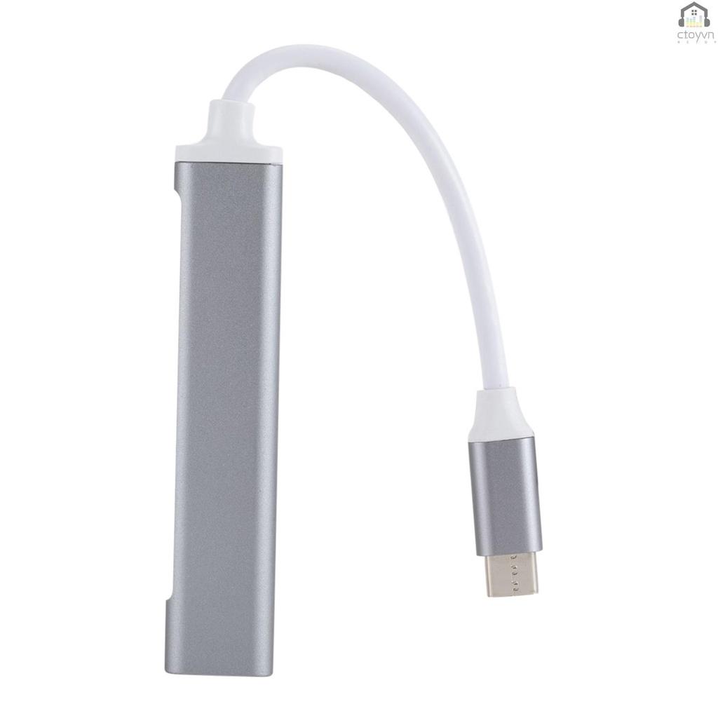 Hub chia 4 cổng USB 3.0 C809 bằng hợp kim nhôm tốc độ cao cho máy tính/điện thoại