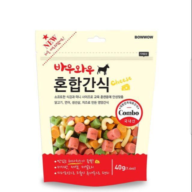 Bánh thưởng cho chó - Snack hỗn hợp BOWWOW - 150g. Snack cho chó mèo.