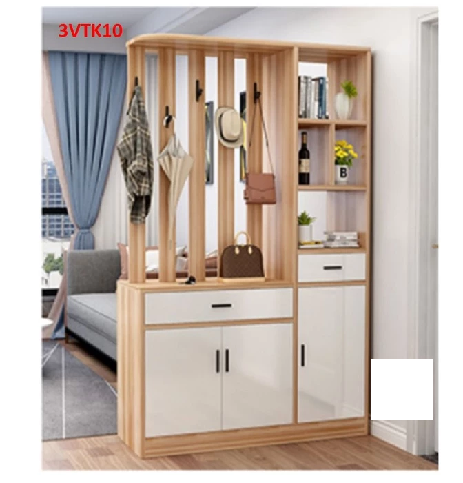 Vách ngăn phòng khách và nhà bếp gỗ MDF VN147 Smart Furrniture NỘI THẤT Huchu