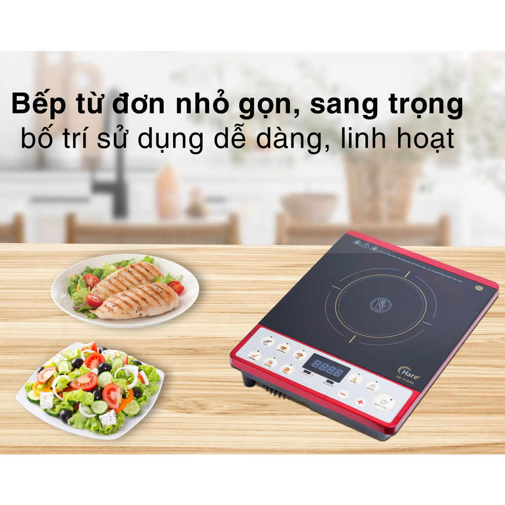 Bếp hồng ngoại công suất 2000W mã HR-IF20H8 -hàng chính hãng thương hiệu Hare - bảo hành 12 tháng