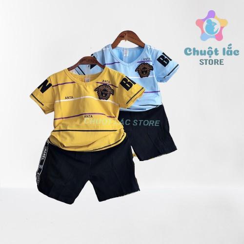 Bộ quần áo bé trai thun cotton 100% co giãn 4 chiều mềm mại cho bé trai từ 10kg đến 20kg