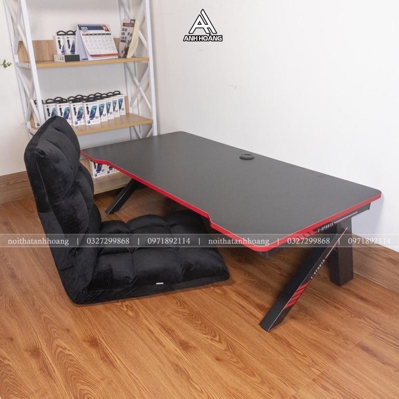 BÀN NGỒI BỆT GAMING CHỮ K CHÂN GẬP GỌN TIỆN LỢI BO CẠNH SIZE 120 x 60 x 35cm mới