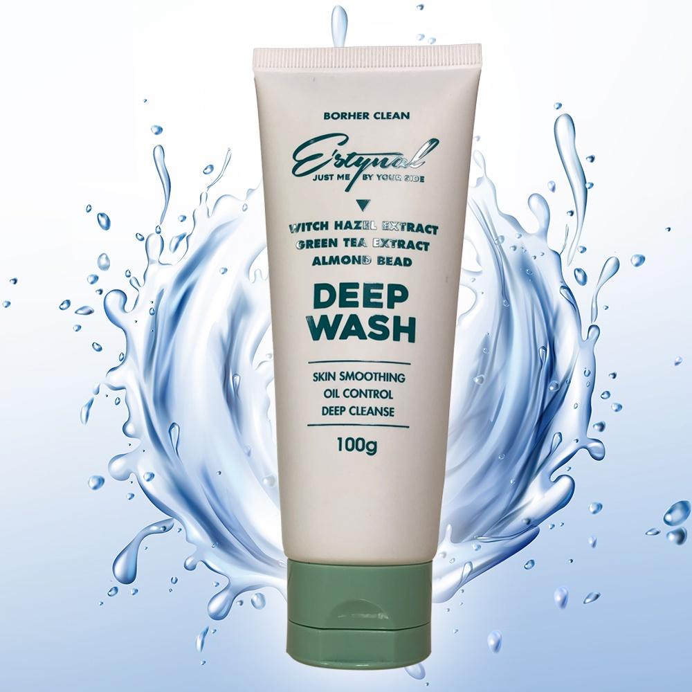 Sữa Rửa Mặt Detox Trà Xanh, E’stynal Bocher Clean, làm sạch dầu nhờn, bụi bẩn, không gây khô da, dưỡng ẩm, làm dịu da