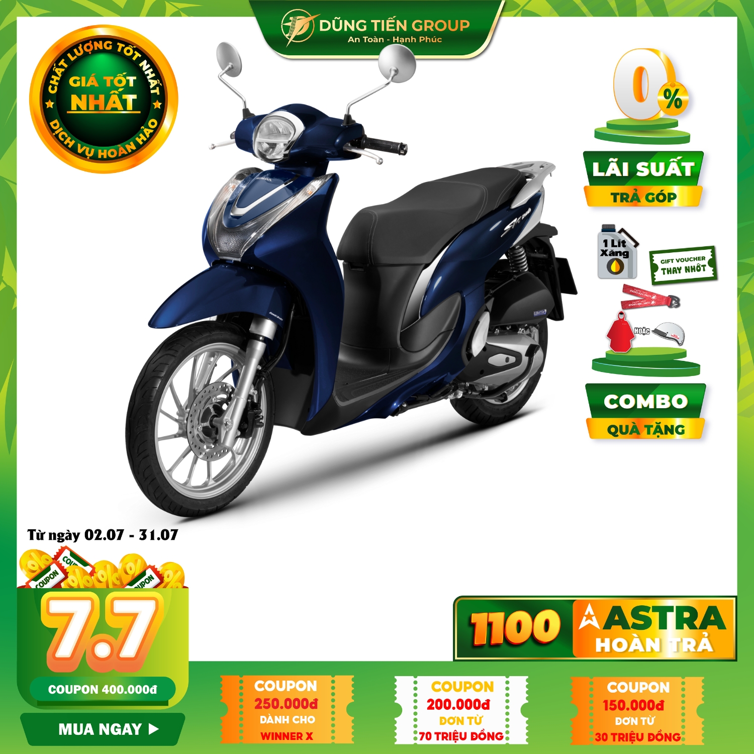Honda SH Mode 125 Giá xe SH mode 2023 mới nhất hôm nay