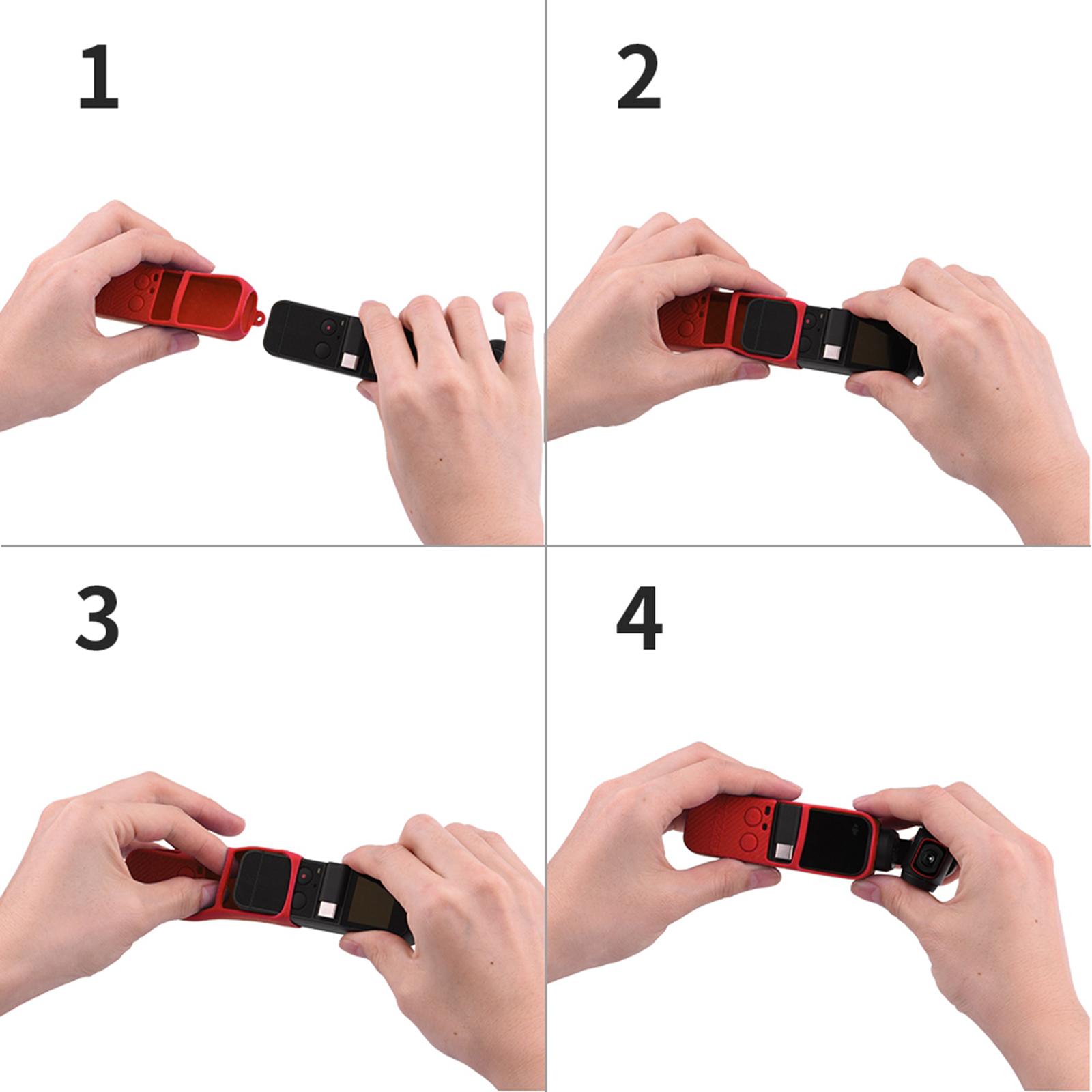 Protective Silicone Cover Case Sleeve Protector Shell & Lanyard for DJI Pocket 2 Accessory