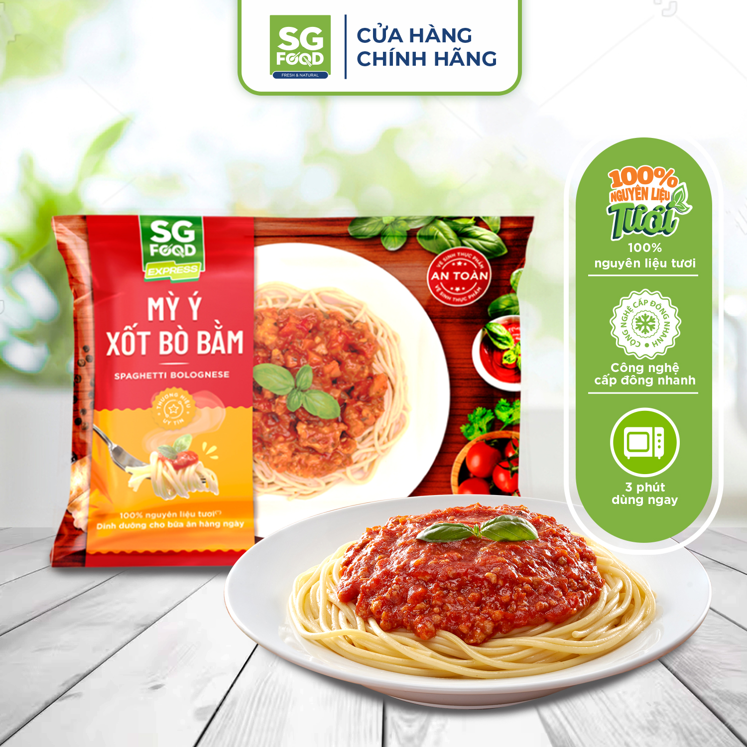 Mỳ Ý xốt Bò Bằm SG Food Túi 250g