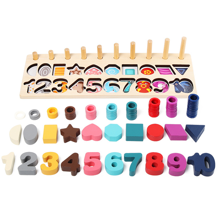 Đồ chơi trí tuệ bảng gỗ lắp ghép - Giáo cụ Montessori