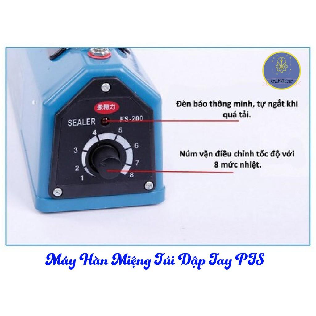 MÁY HÀN MIỆNG TÚI DẬP TAY PFS 200 300 400 - BẢO QUẢN THỰC PHẨM, HÀN KÍN NYLON, MÀNG CO- TẶNG DÂY HÀN