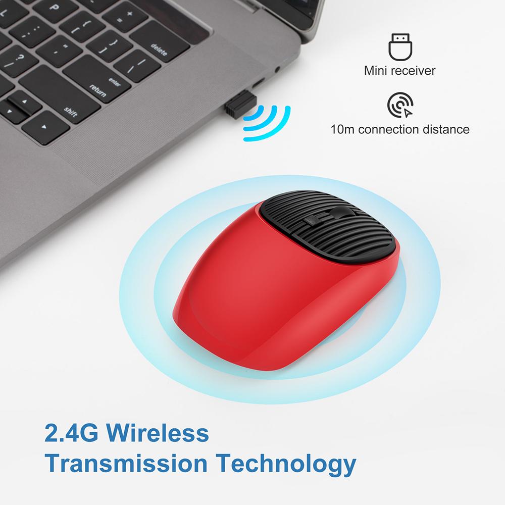 2.4G USB Sạc Không Dây Chuột Quang Chơi Game Chuột 1600Dpi Được Xây Dựng Trong Pin Sạc Nhà Chuột Chơi Game Cho máy Tính Laptop