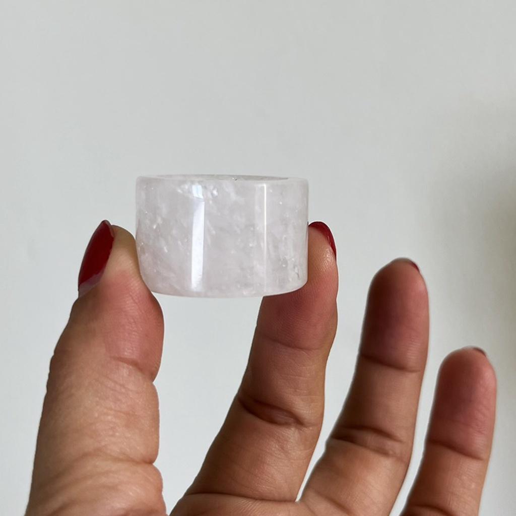 Nhẫn thạch trắng của Việt Nam nhiều kích thước Xưởng chế tác đá PTMN An An