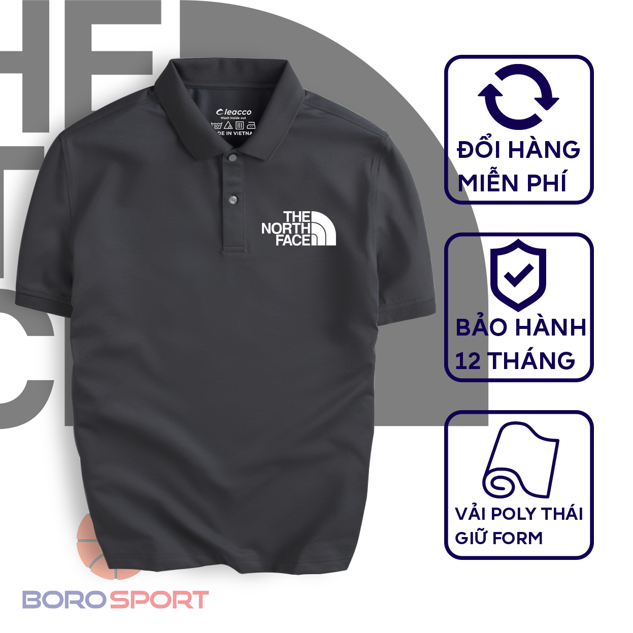 Áo Polo Boro Sport Chất Liệu Vải Poly Thái Giữ Form Thiết Kế Thời Trang Năng Động N1F