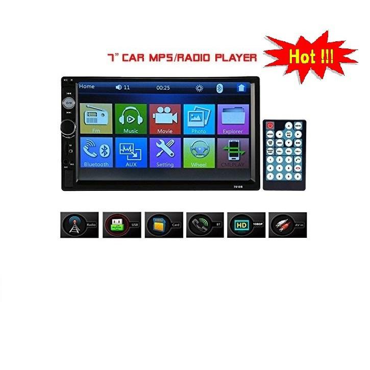 TẶNG KÈM MẶT DƯỠNG-Màn hình ô tô 7010B 7 ''Xe hơi Bluetooth MP5 Máy nghe nhạc FM Android,IOS MirrorLink