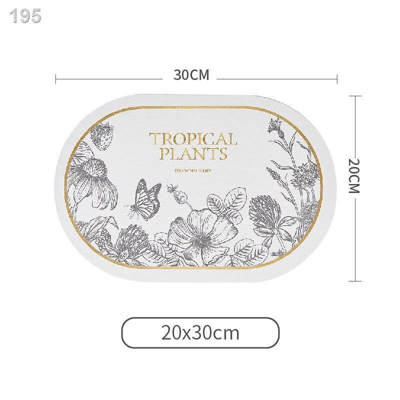 Nhẹ sang trọng phòng tắm bùn tảo cát thấm tấm lót nhà vệ sinh sàn thảm cửa diatomite chống trượt