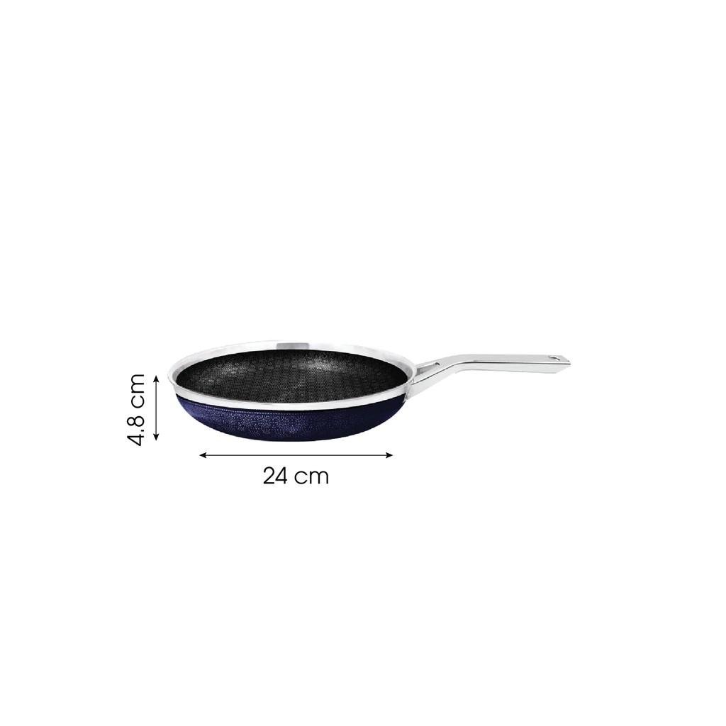 Chảo đáy từ Blackcube KIMSCOOK Noonsong 3 lớp đúc liền inox 304 , chống dính 2 mặt siêu bền , cào không xước