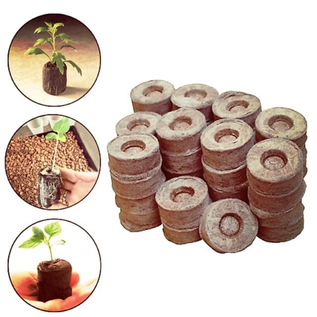 Viên Nén Ươm Hạt Kích Mầm bằng Xơ Dừa