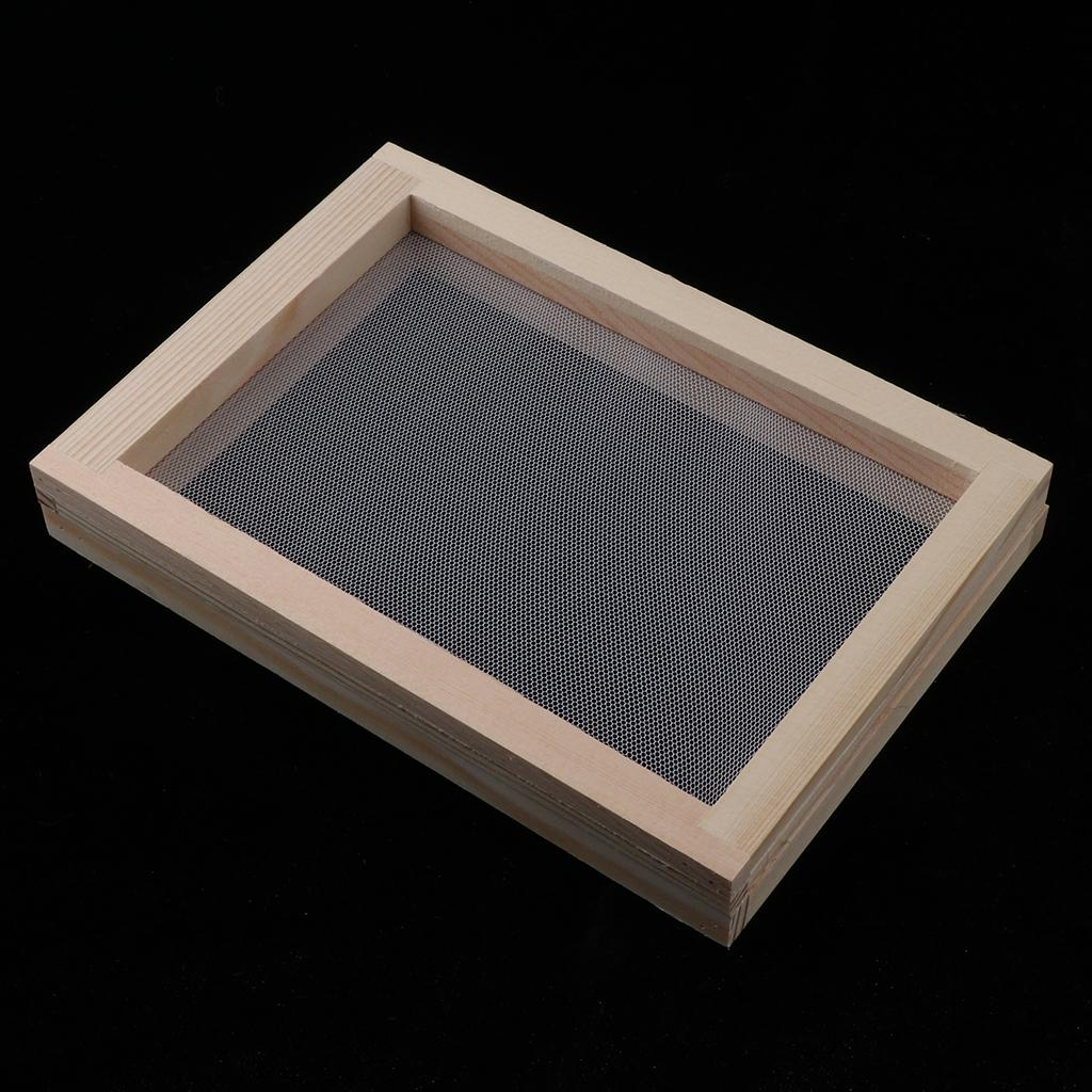 2 Bộ Cổ Làm Giấy Phương Pháp Bằng Gỗ Làm Giấy Thủ Công Papermaking Khuôn Mẫu Khung Màn Hình 6 Inch Cho Tự Làm