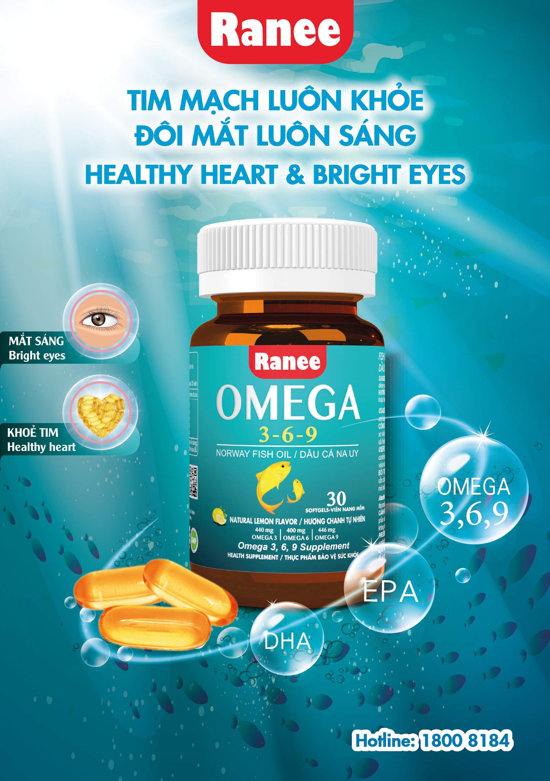 Viên Nang Dầu Cá Omega 3,6,9 (Hộp 30 viên)