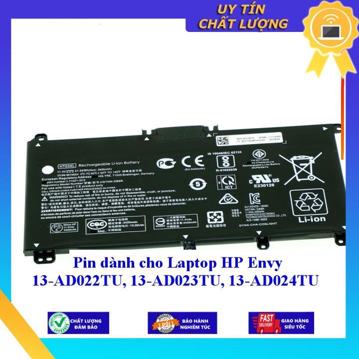 Pin dùng cho Laptop HP Envy 13-AD022TU 13-AD023TU 13-AD024TU - Hàng Nhập Khẩu New Seal