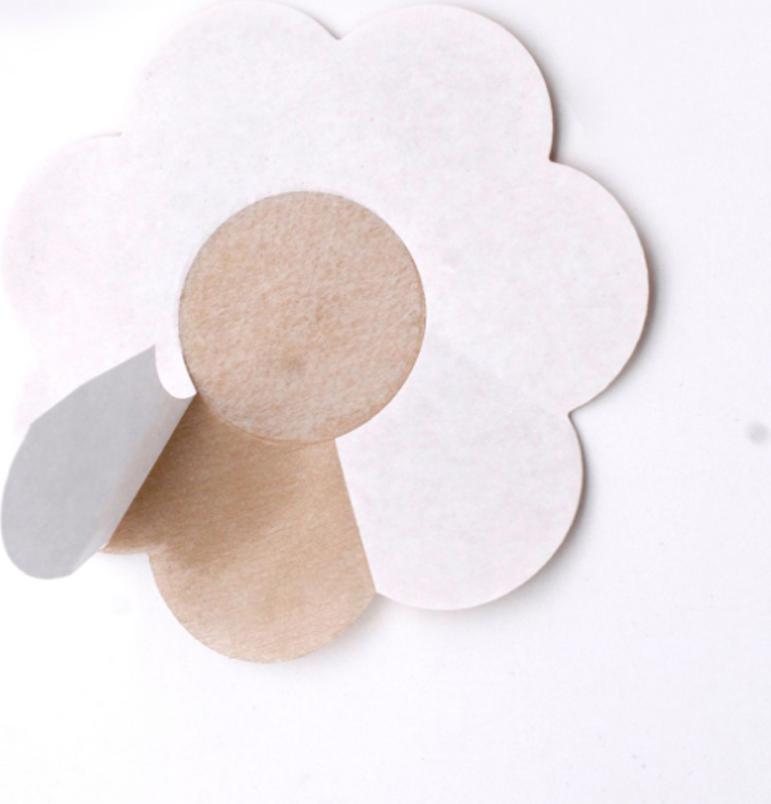 30 Miếng Dán Nhũ Hoa Dán Ngực Hoa Mai Vải Cotton Mềm Thấm Hút Mồ Hôi